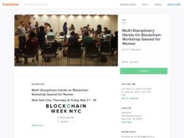 Blockchain Workshop Geared for Women