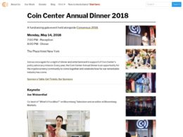 Coin Center Annual Dinner 2018